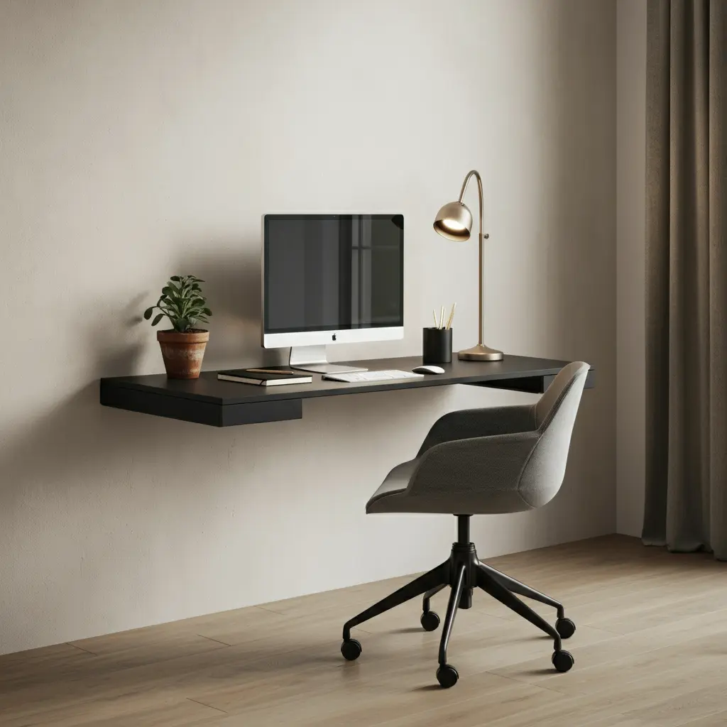 The Floating Desk: Minimalist & Modern