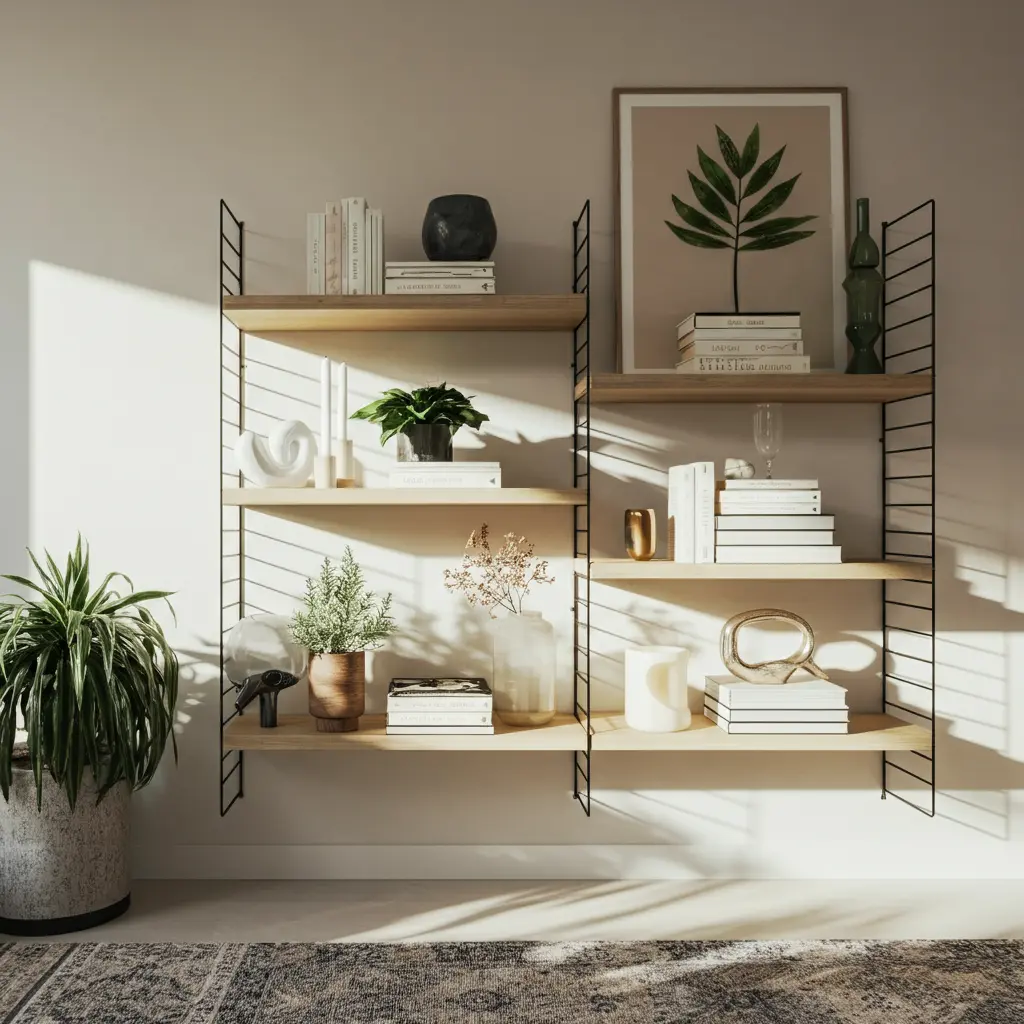Classic Floating Shelves for a Minimalist Look