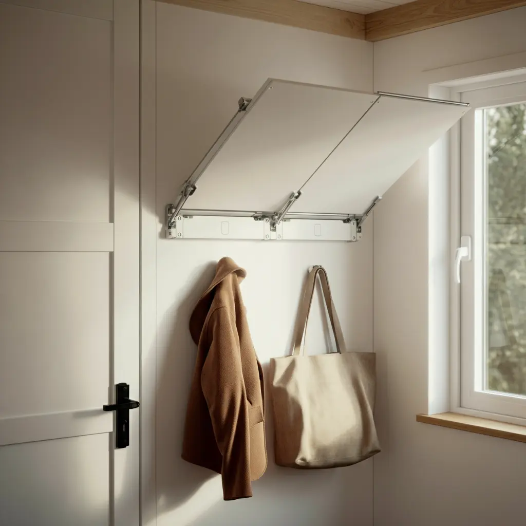 Add Fold-Down Wall Hooks