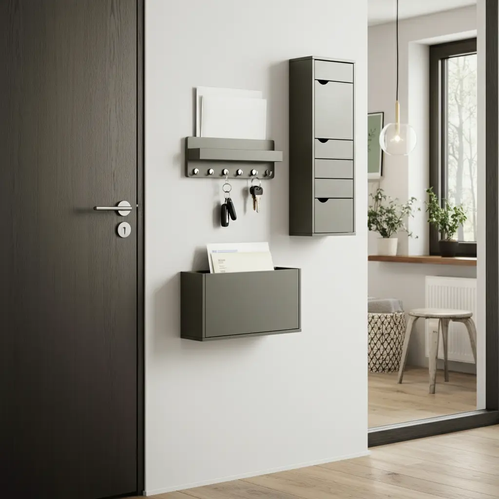 Incorporate a Key Holder and Mail Sorter