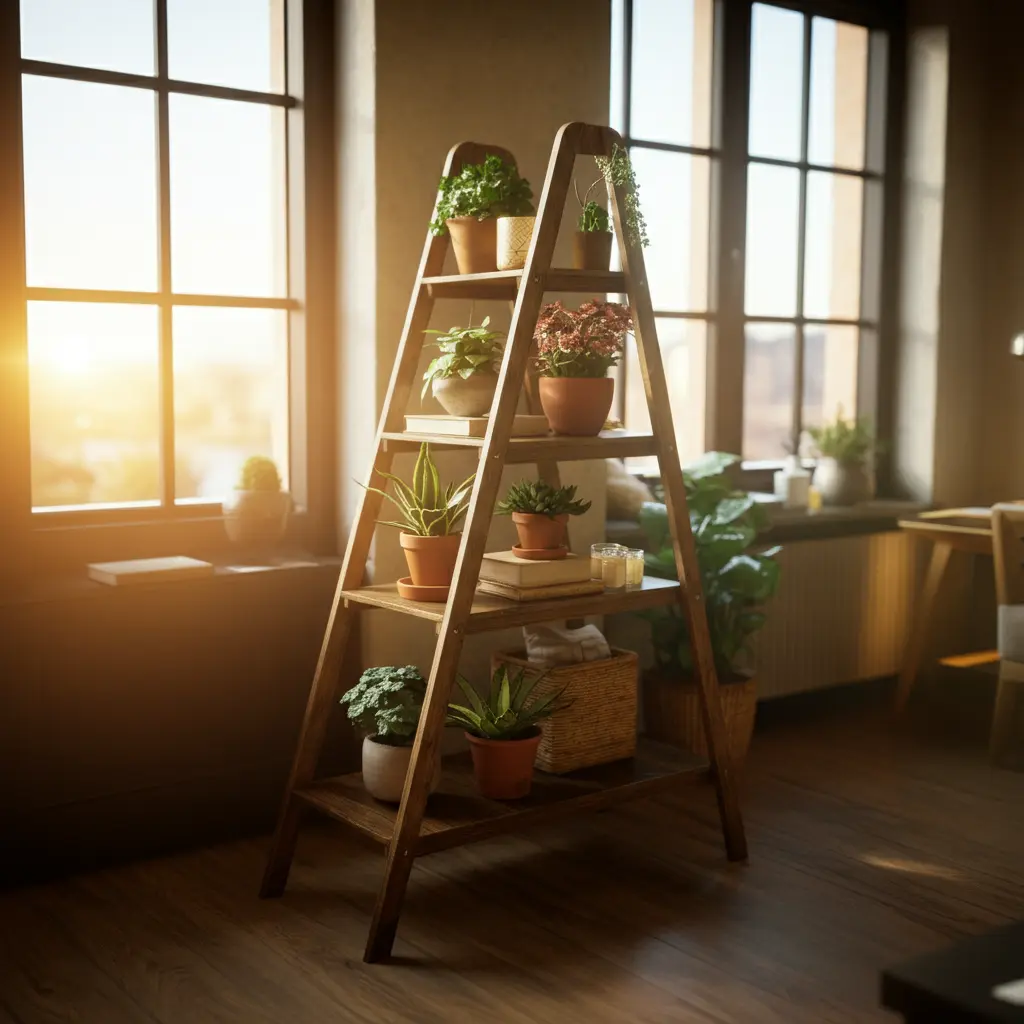Ladder-Style Shelves