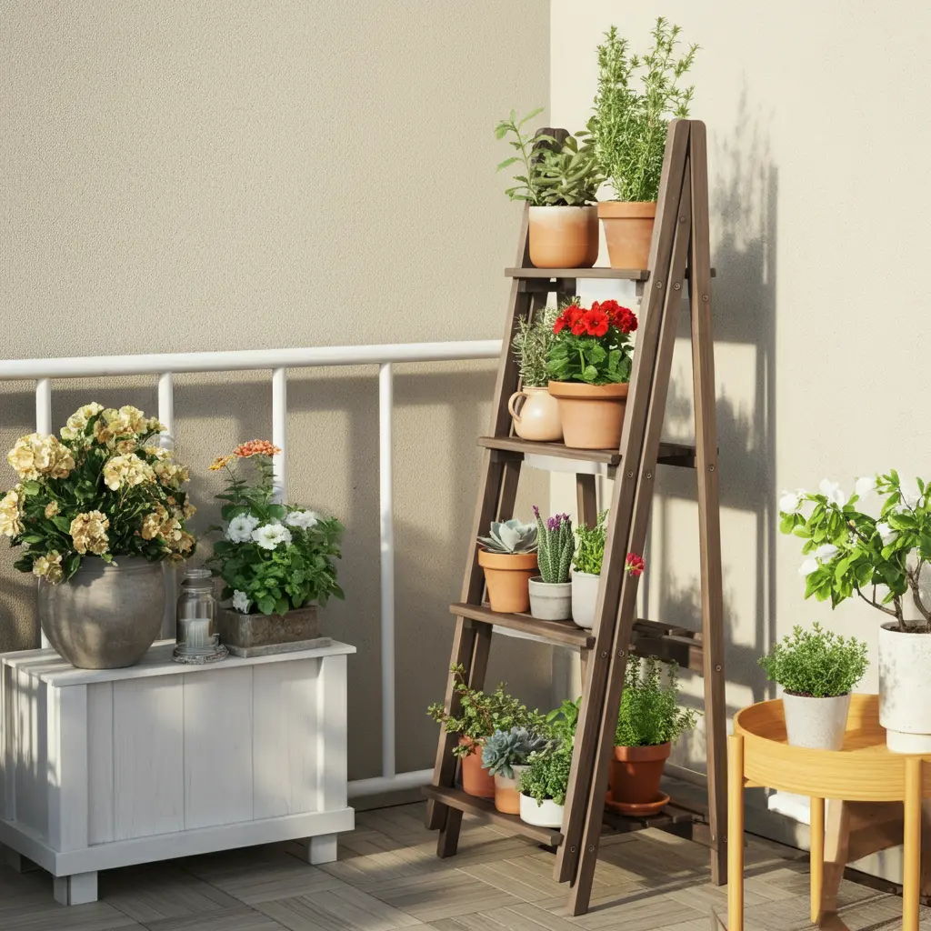 DIY Ladder Planter