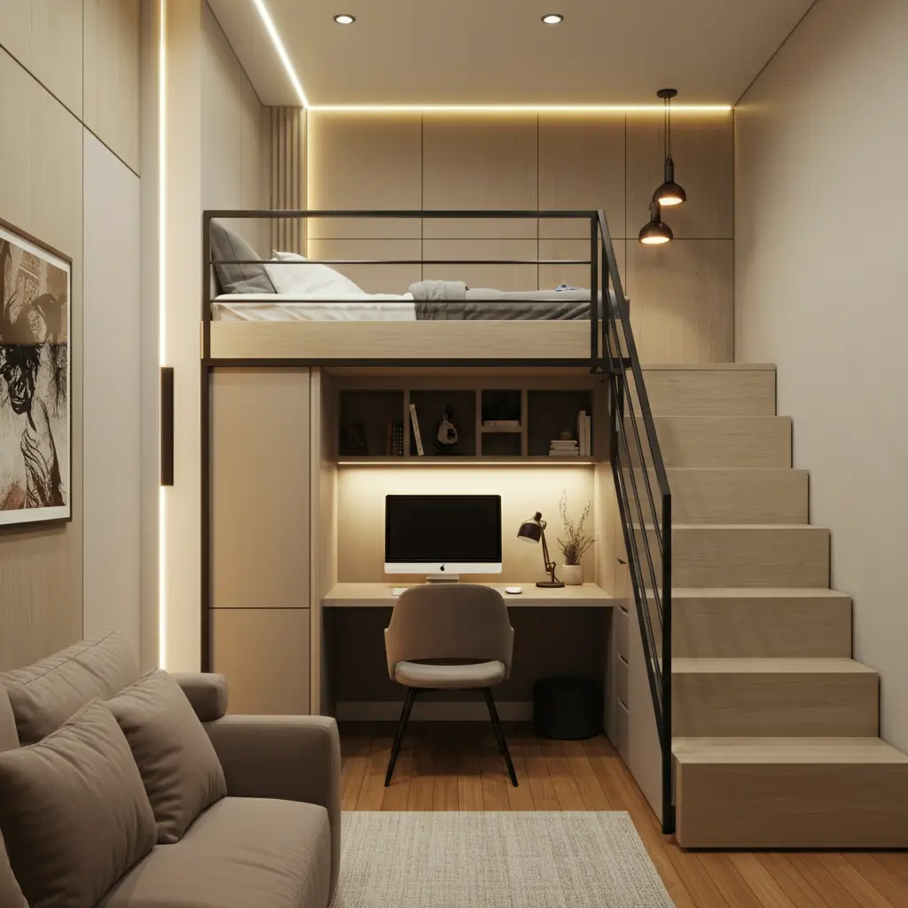 Think Vertically with Loft Beds