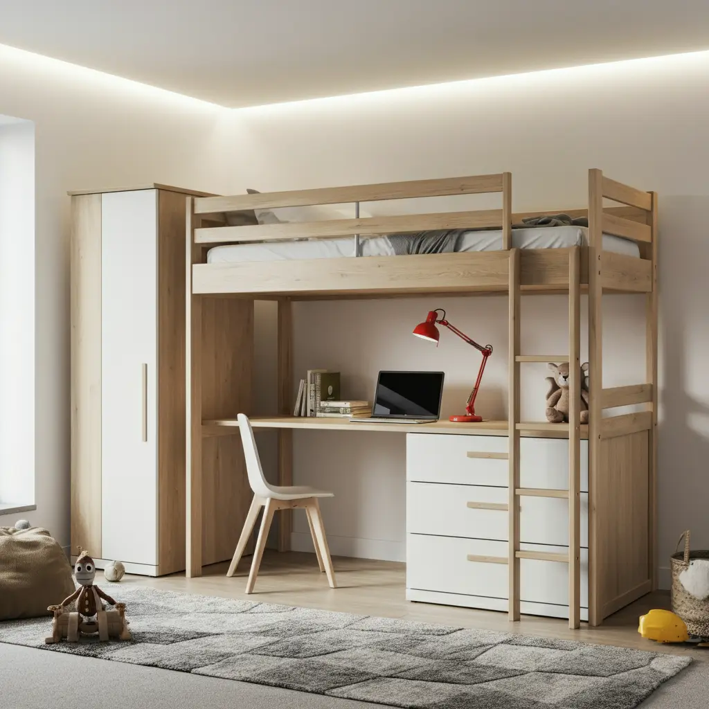 Loft Beds: The All-in-One Command Center