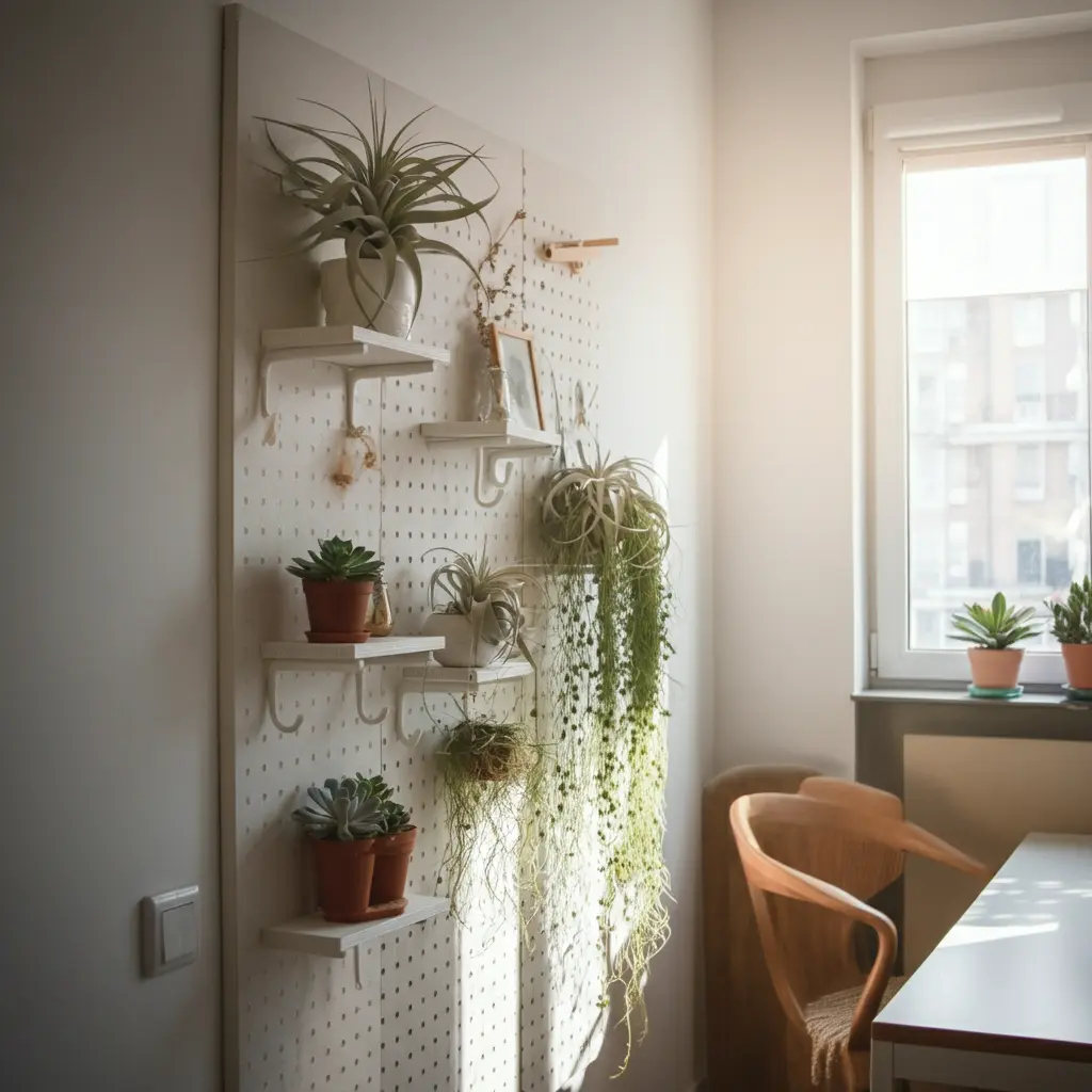 Pegboard Plant Wall
