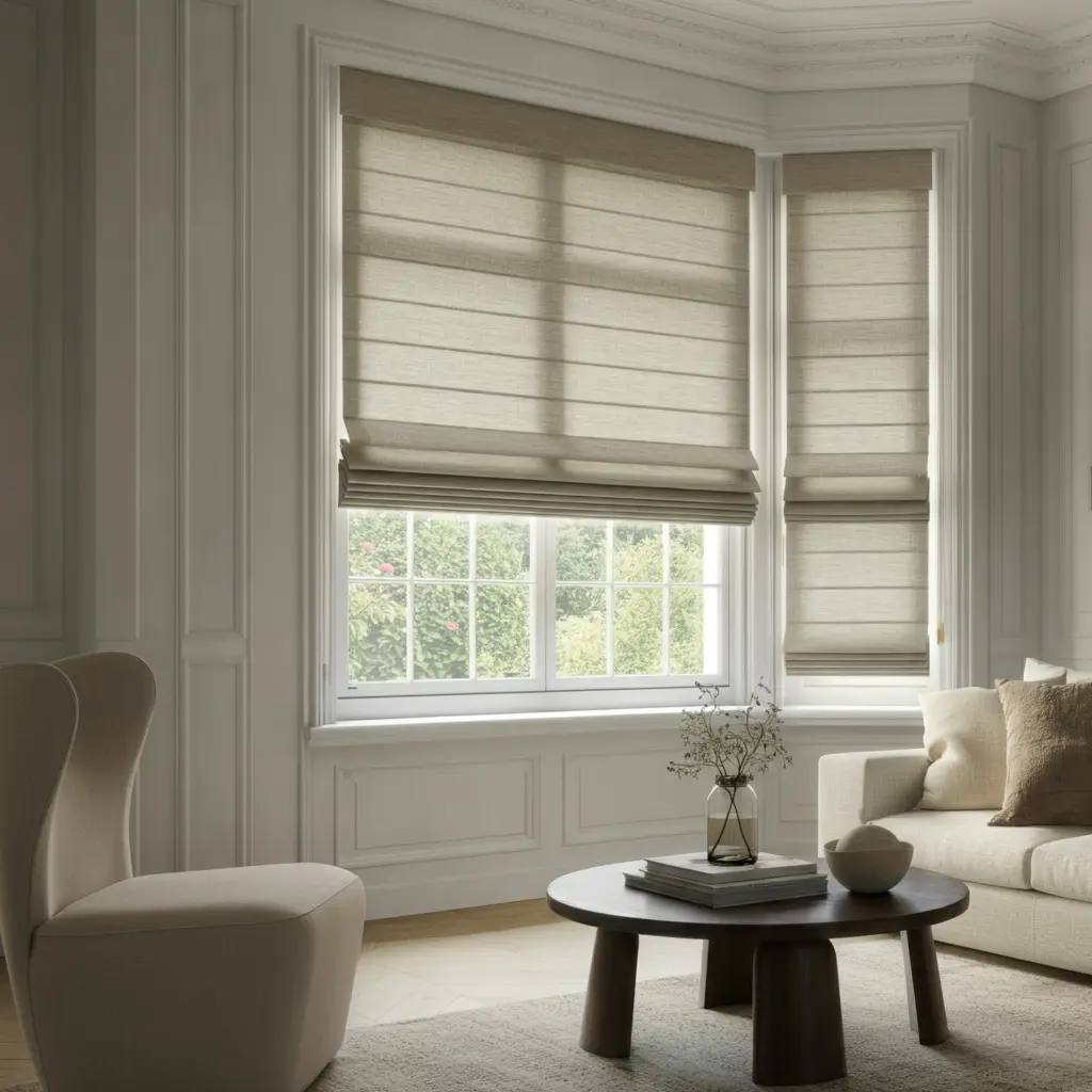 Roman Shades: Softness Without the Bulk