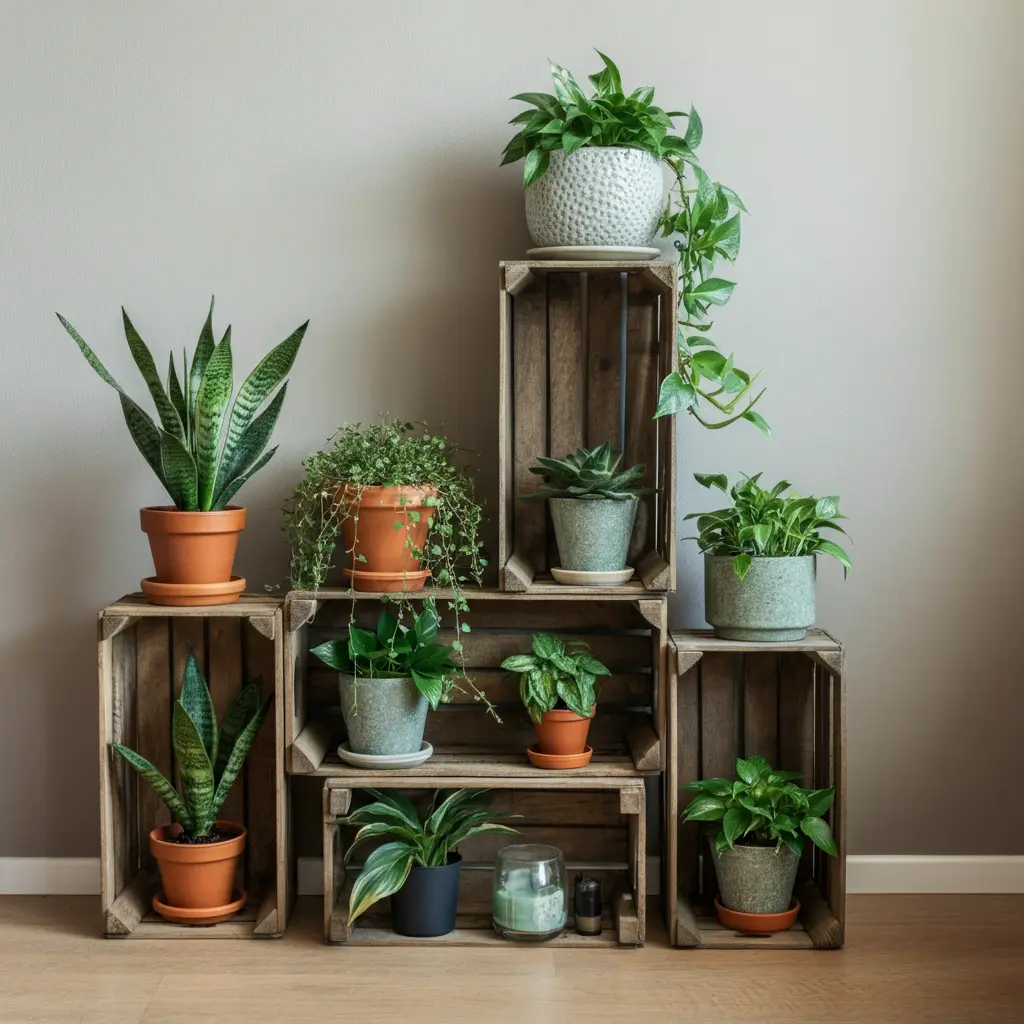 Stacked Crates or Floating Boxes