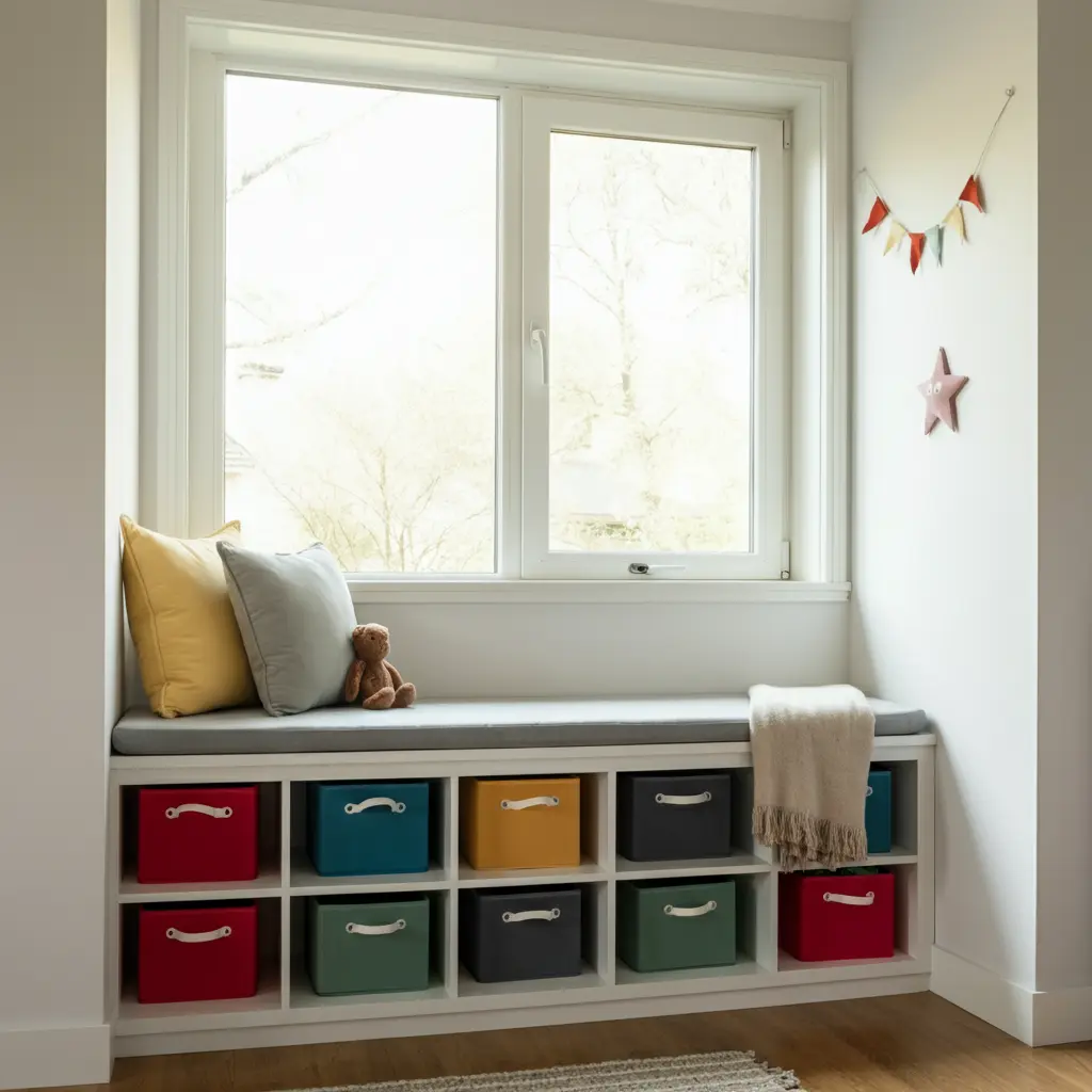 Benches with Built-in Cubbies