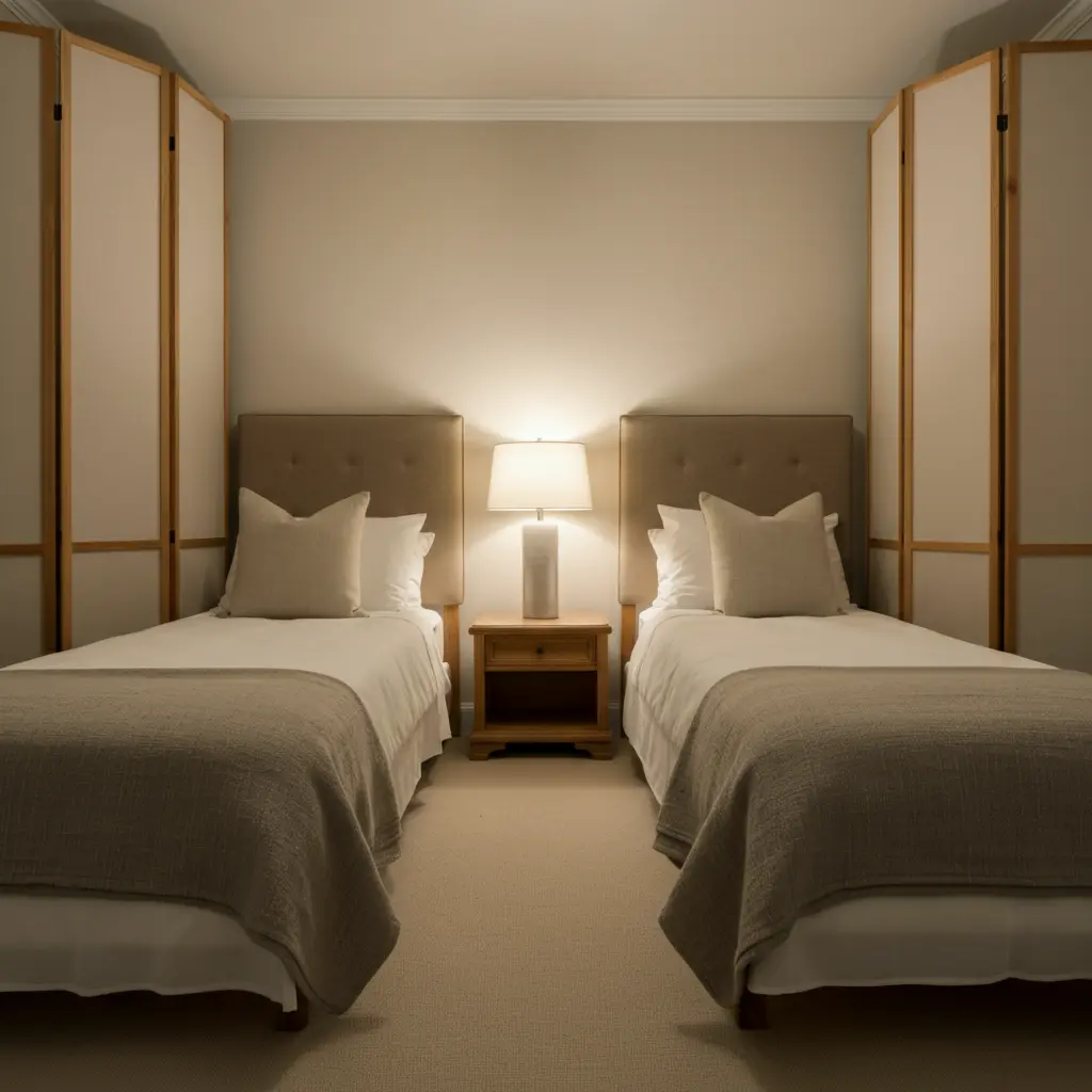 Twin Beds Over a Queen