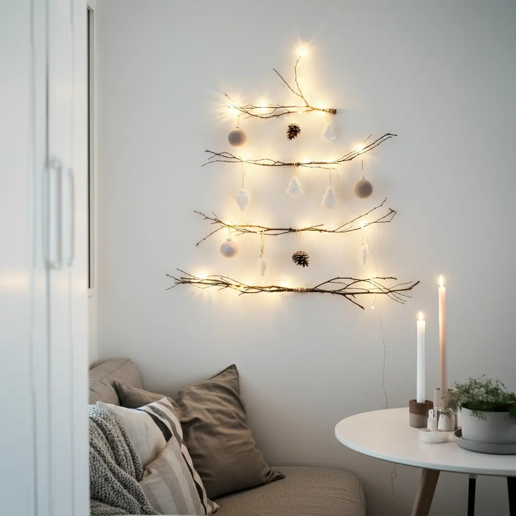 Wall-Mounted Christmas Tree