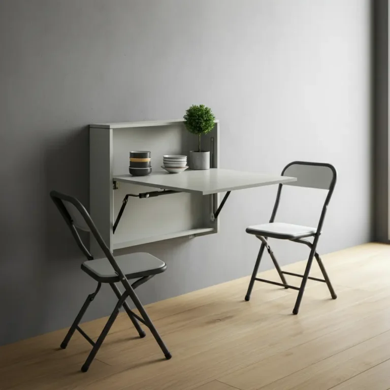 Wall-Mounted Dining Table & Foldable Options