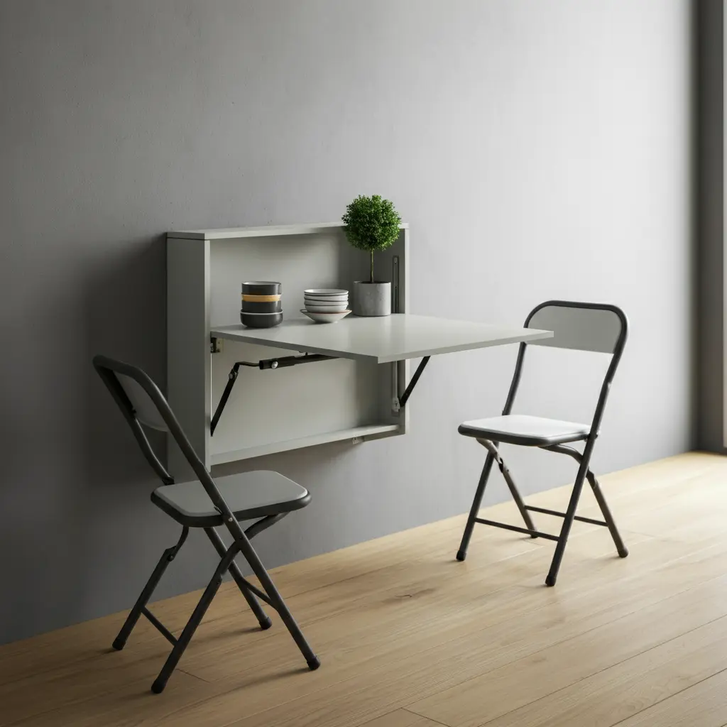 Wall-Mounted Dining Table & Foldable Options