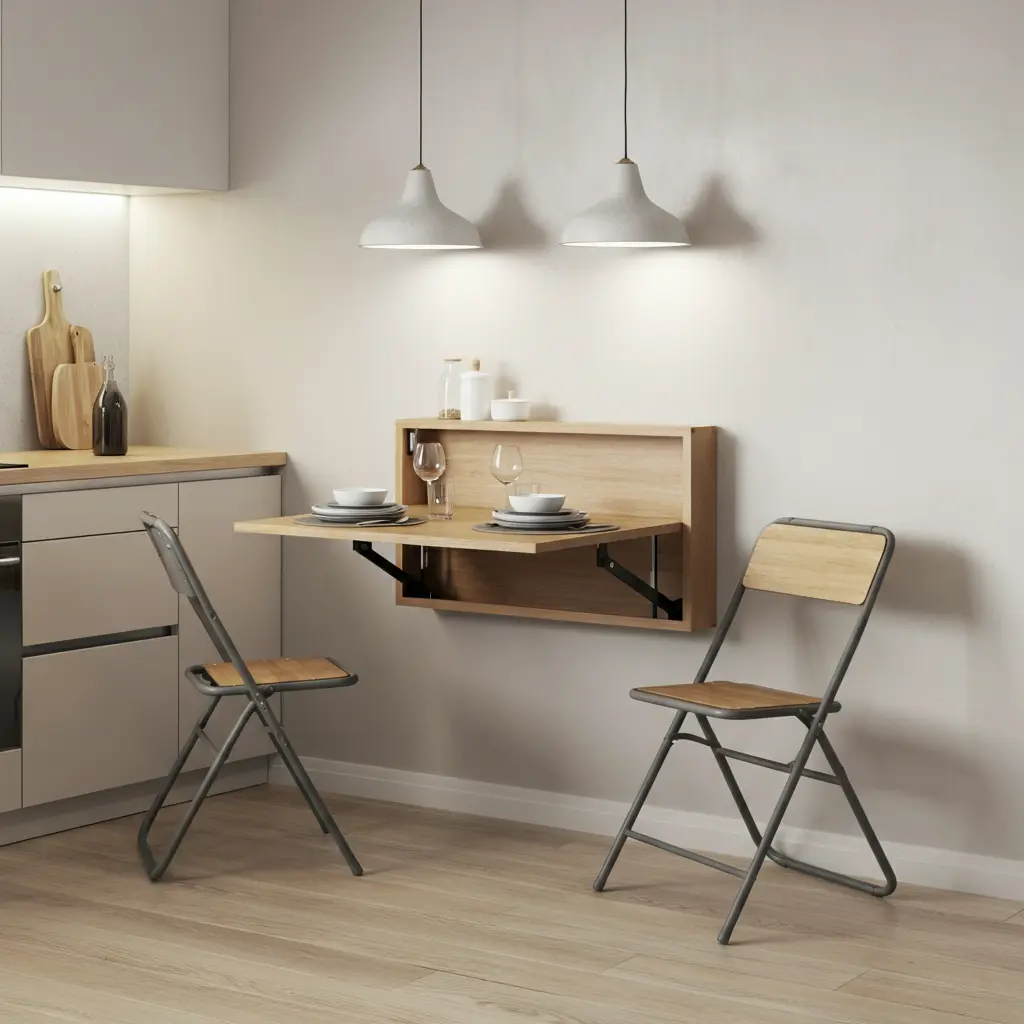 The Wall-Mounted Drop-Leaf Table