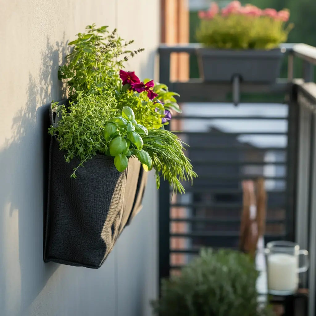 Wall-Mounted Pocket Planters