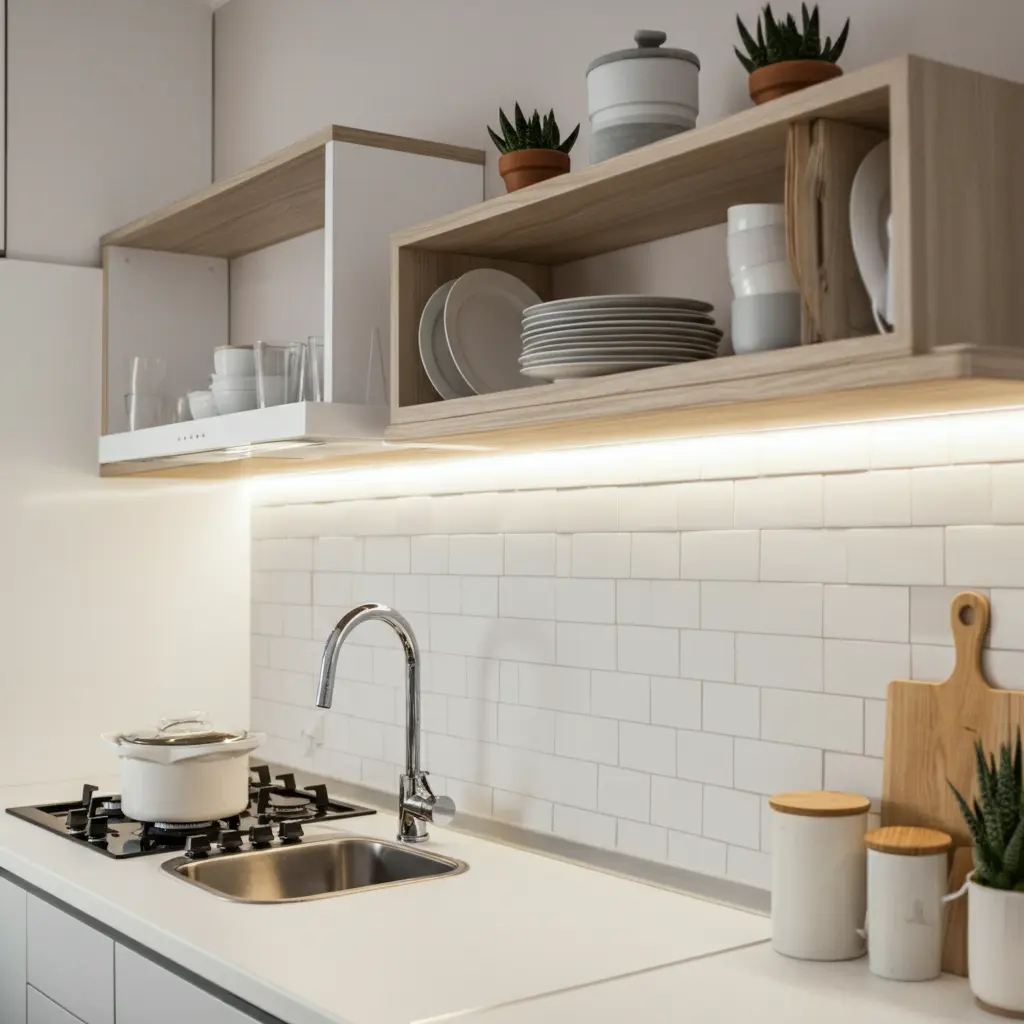 Go Vertical with Wall-Mounted Shelving