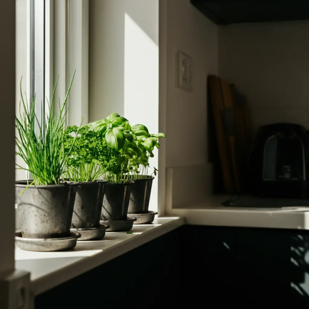 The Classic Windowsill Herb Garden