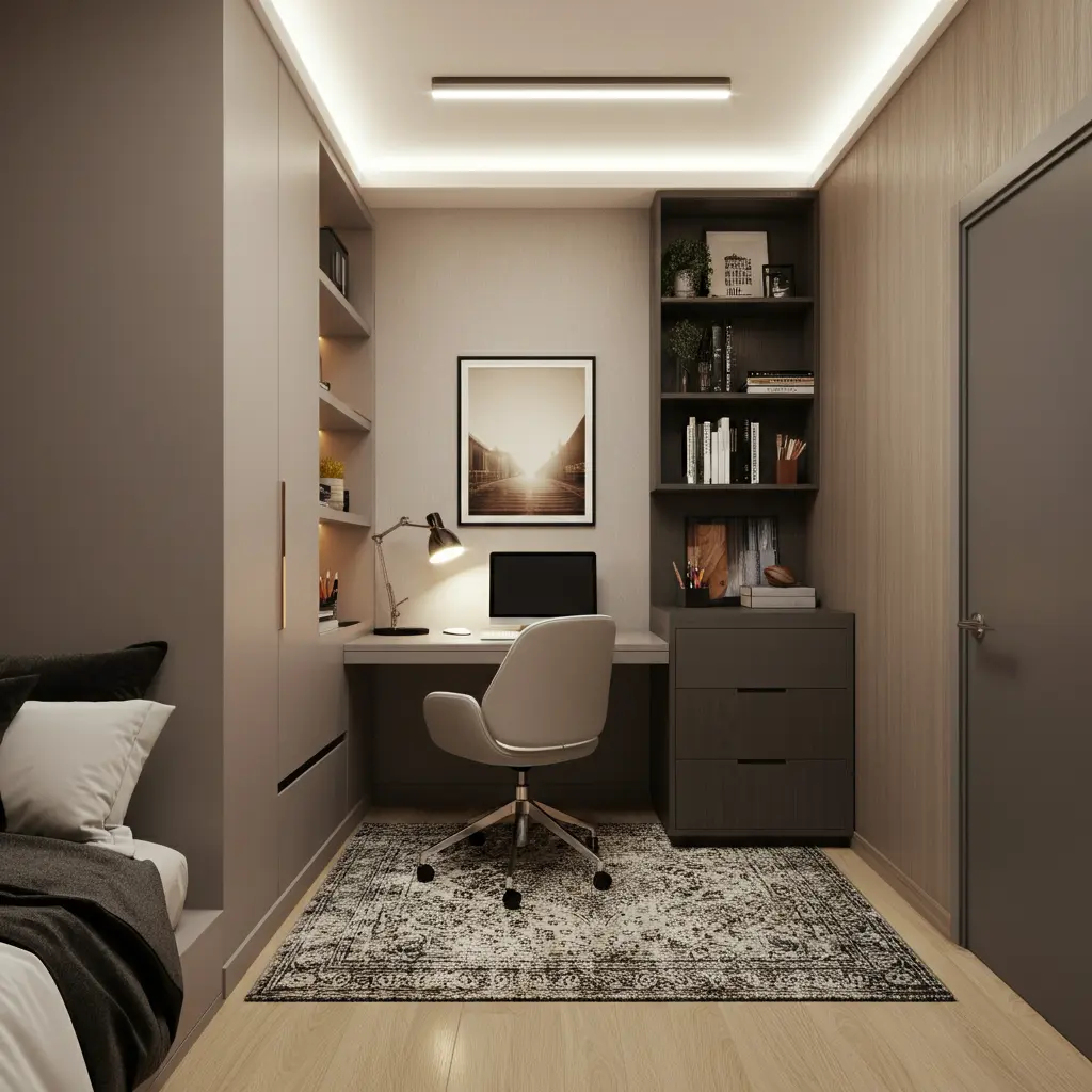 Use a Rug to Anchor Your Office