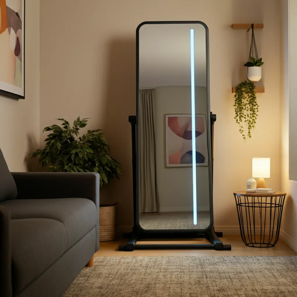 The Fold-Away Studio: Interactive Fitness Mirrors
